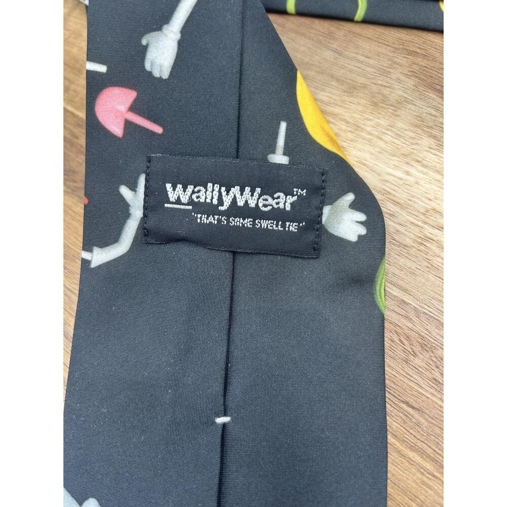 VTG Mr Potato Head Tie Black WallyWear Hasbro 90s Novelty USA Teacher Kidcore - Picture 6 of 10
